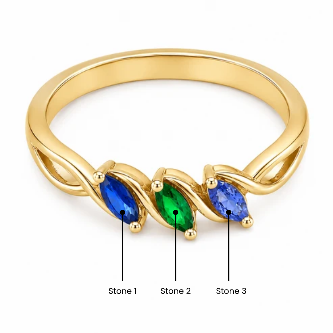 Marquise Birthstone Ring
