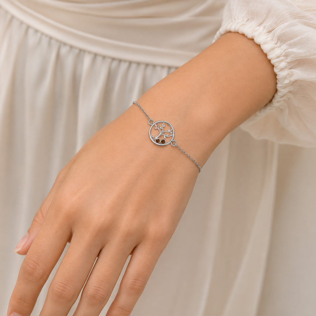 Family Tree Birthstone Bracelet