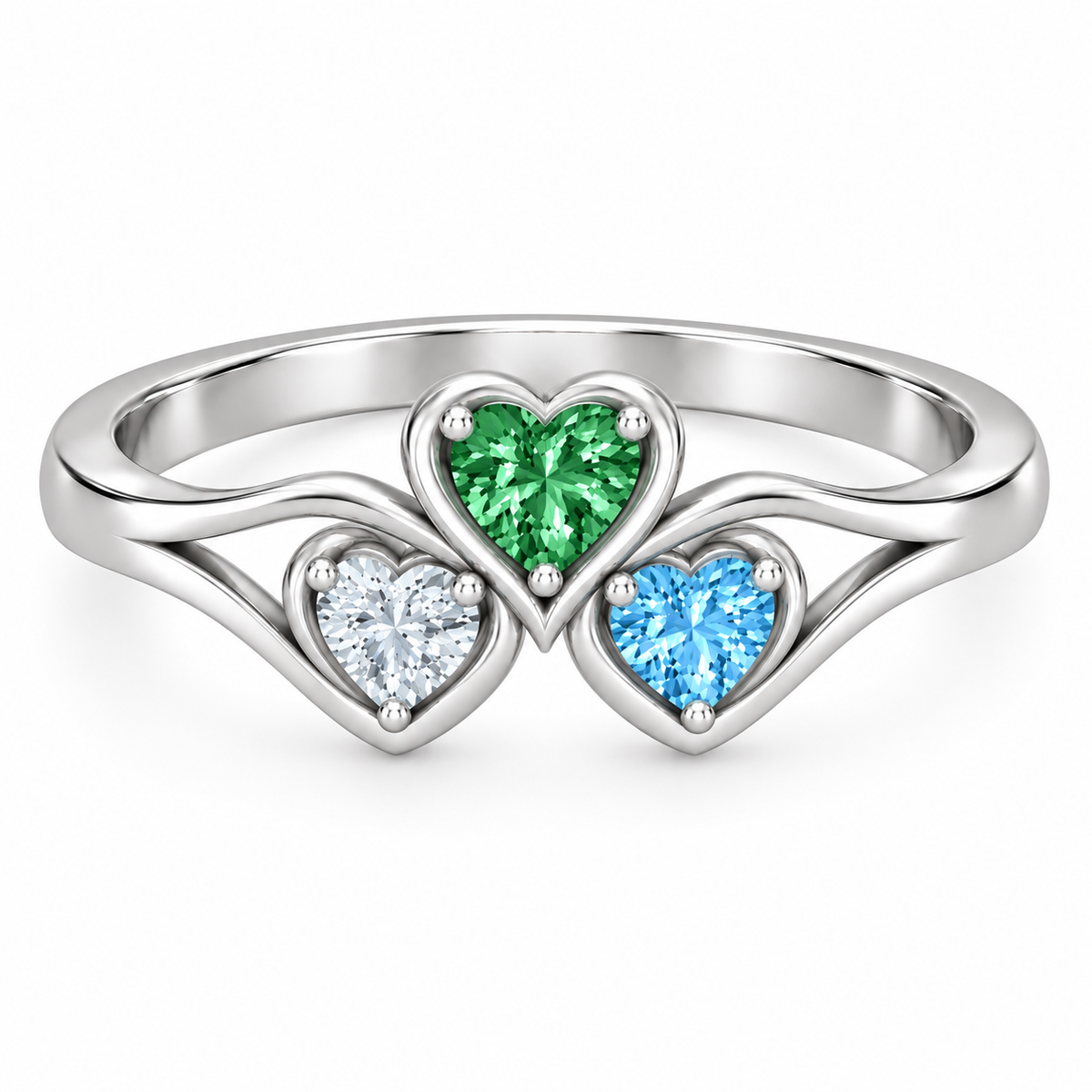 3 Heart Combo Ring