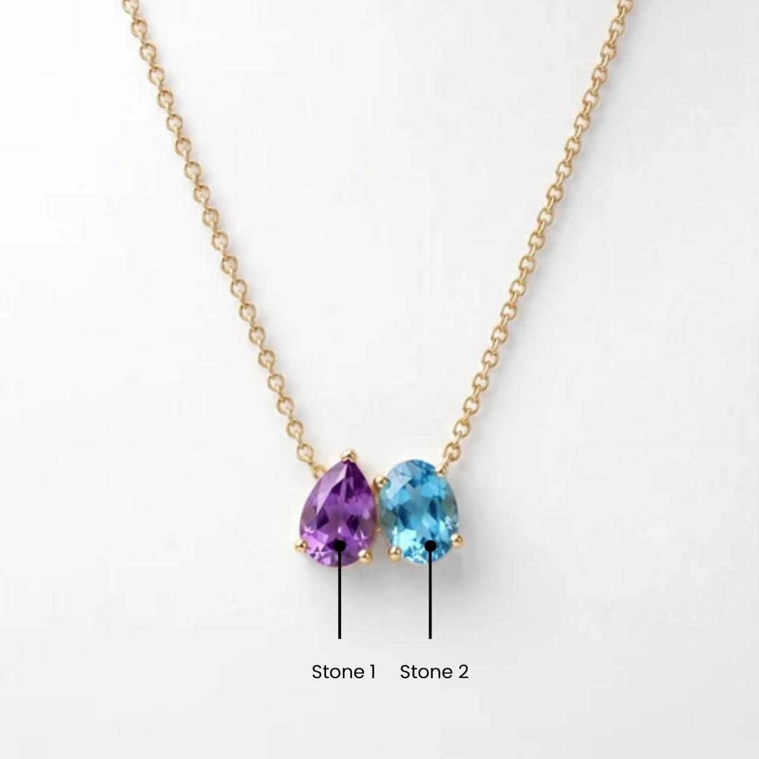 Toi Et Moi Birthstone Necklace