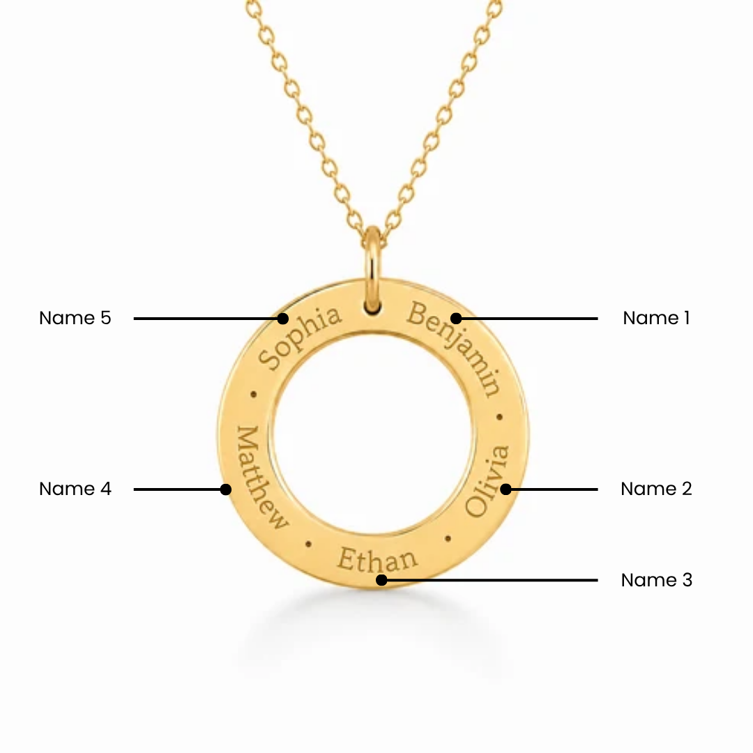 Circle Name Necklace