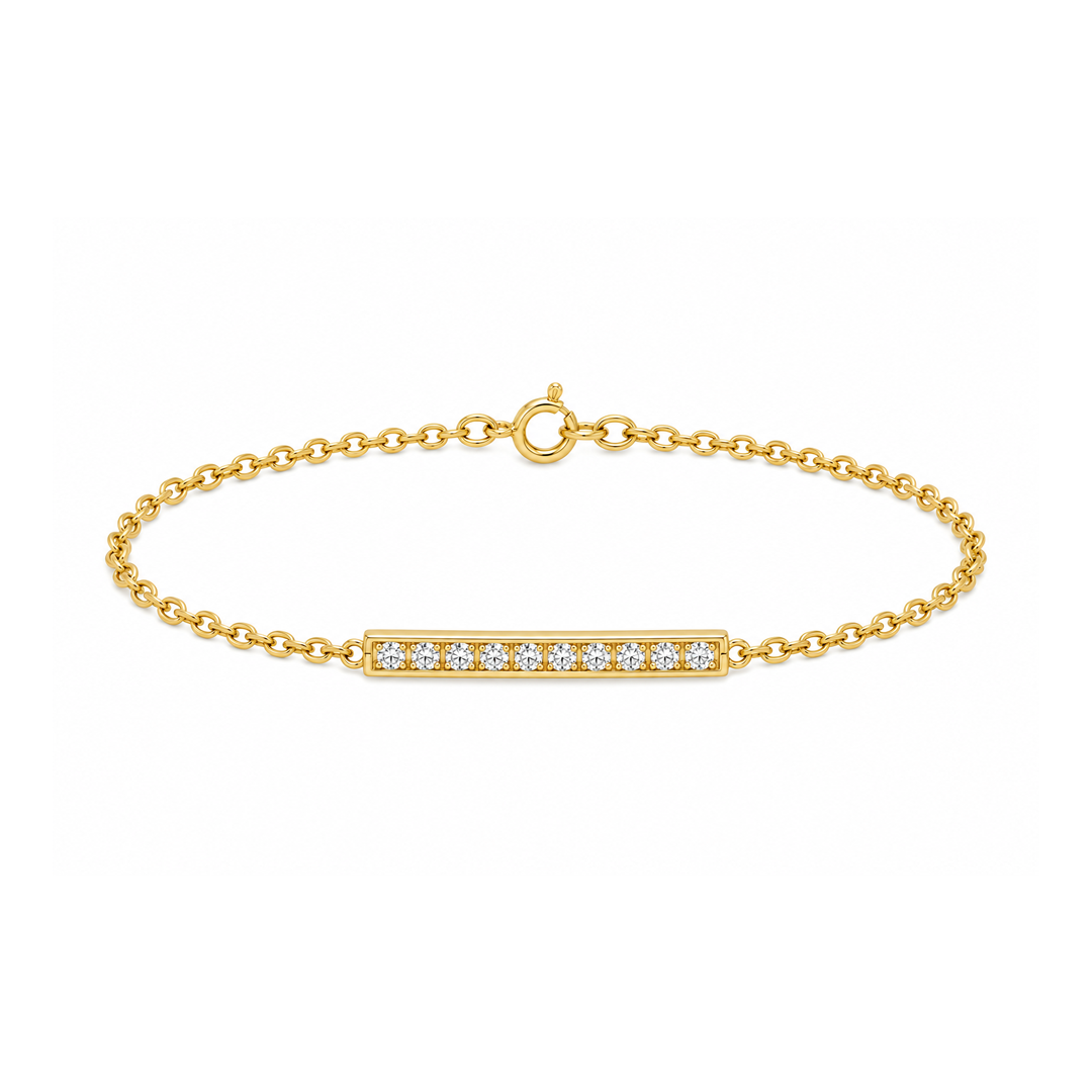 Bar with Accent Stone Bracelet