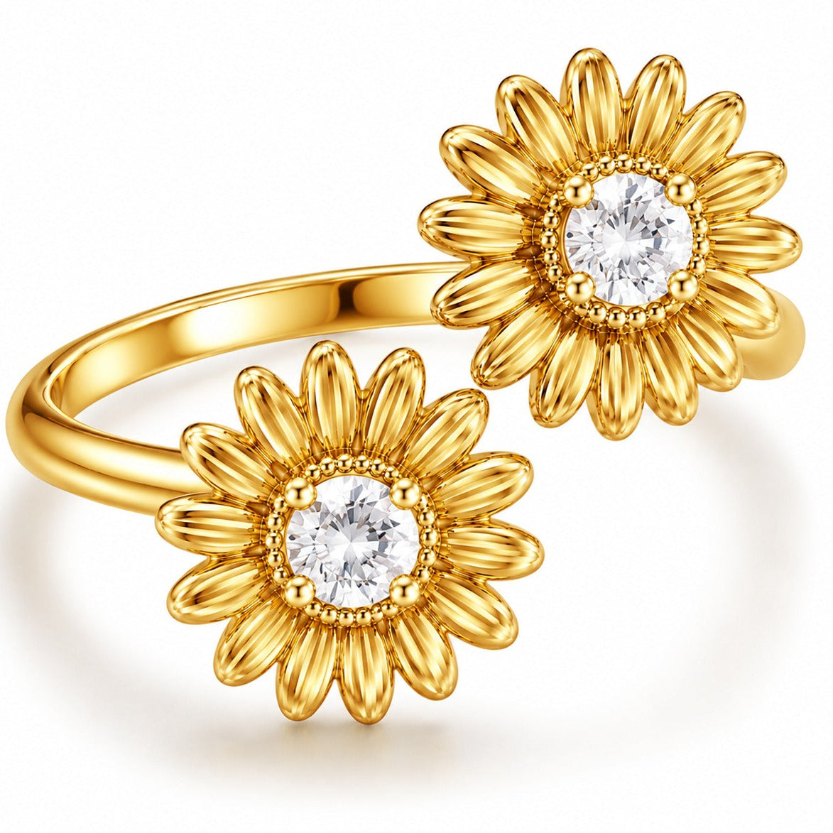Bloom Birthstone Bypass Ring