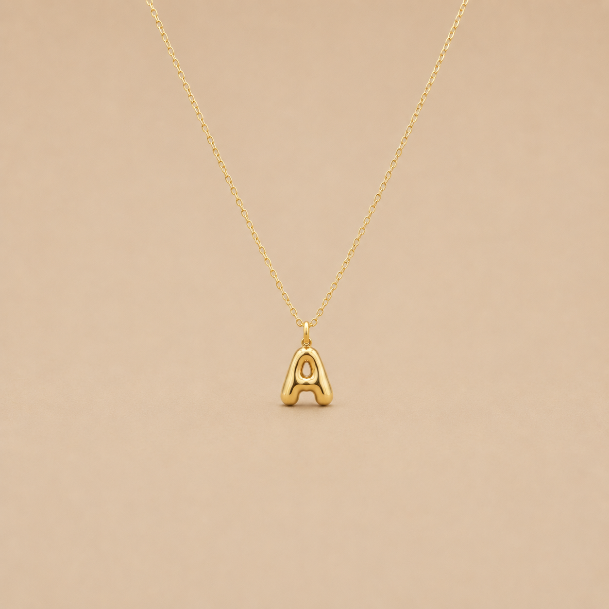 Initial Bubble Necklace