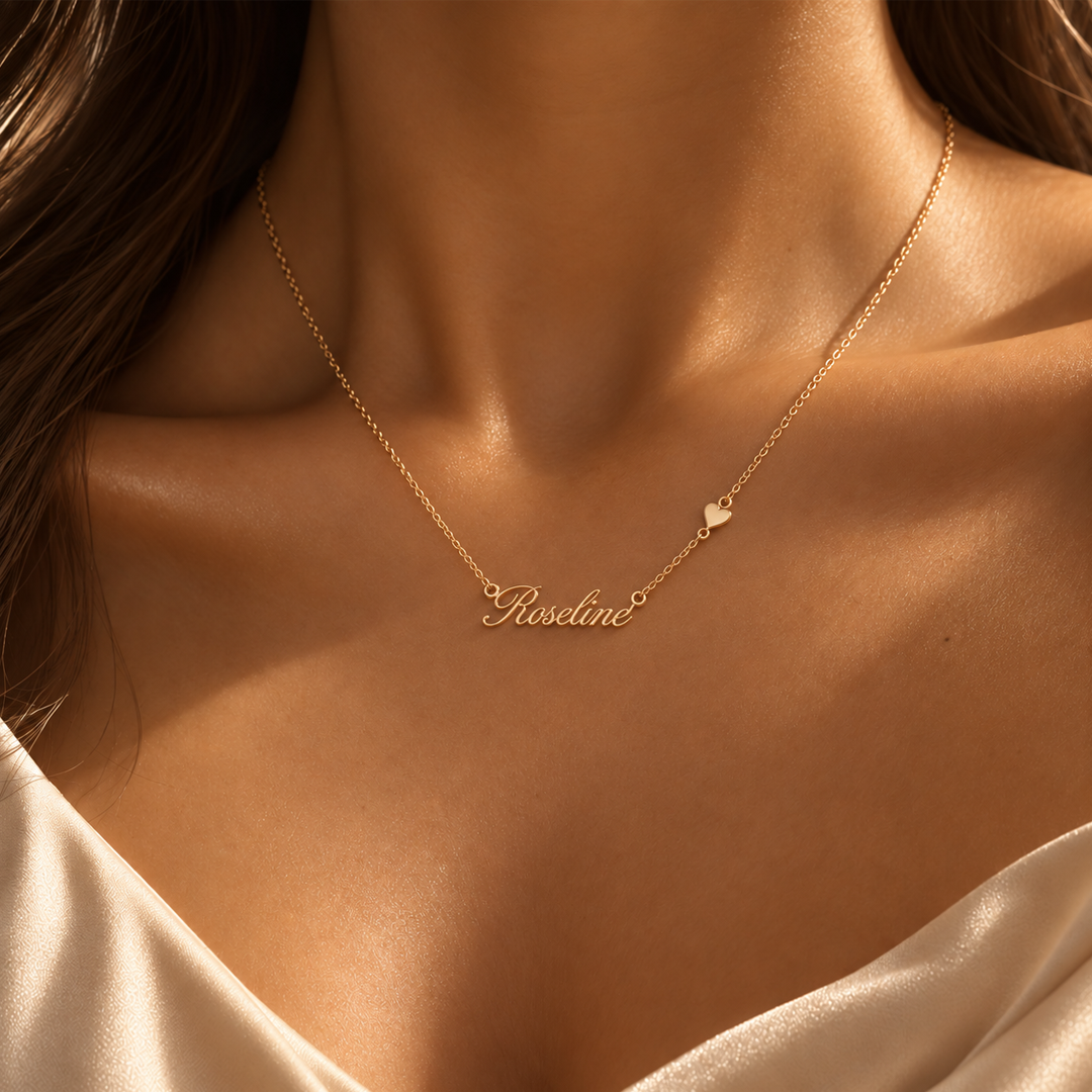 Cherry Charm Initial Necklace