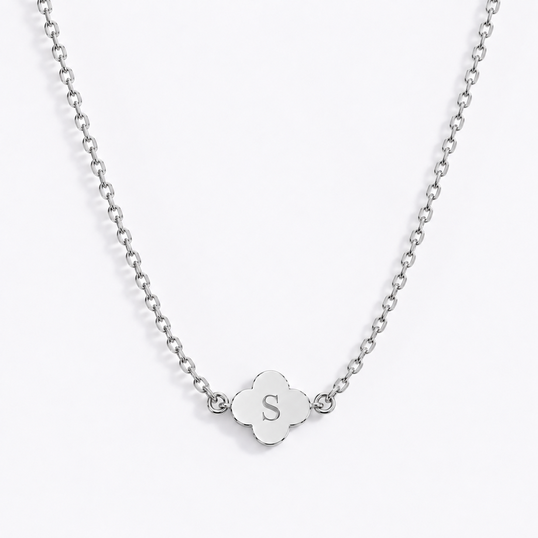 Clover Initial Necklace