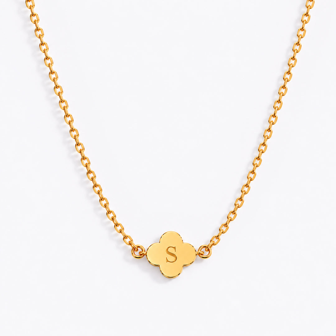 Clover Initial Necklace