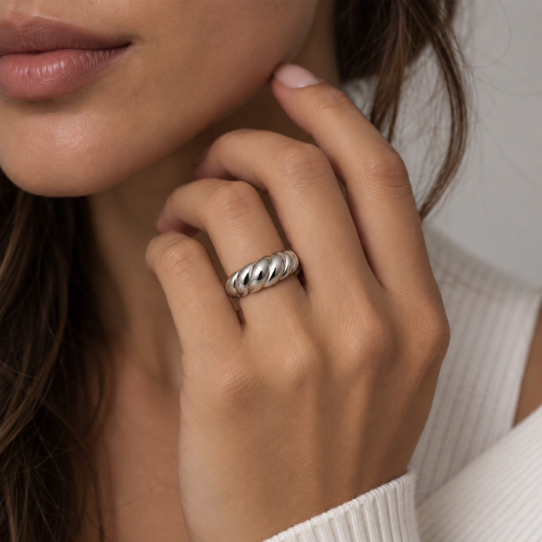 Croissant Dome Ring
