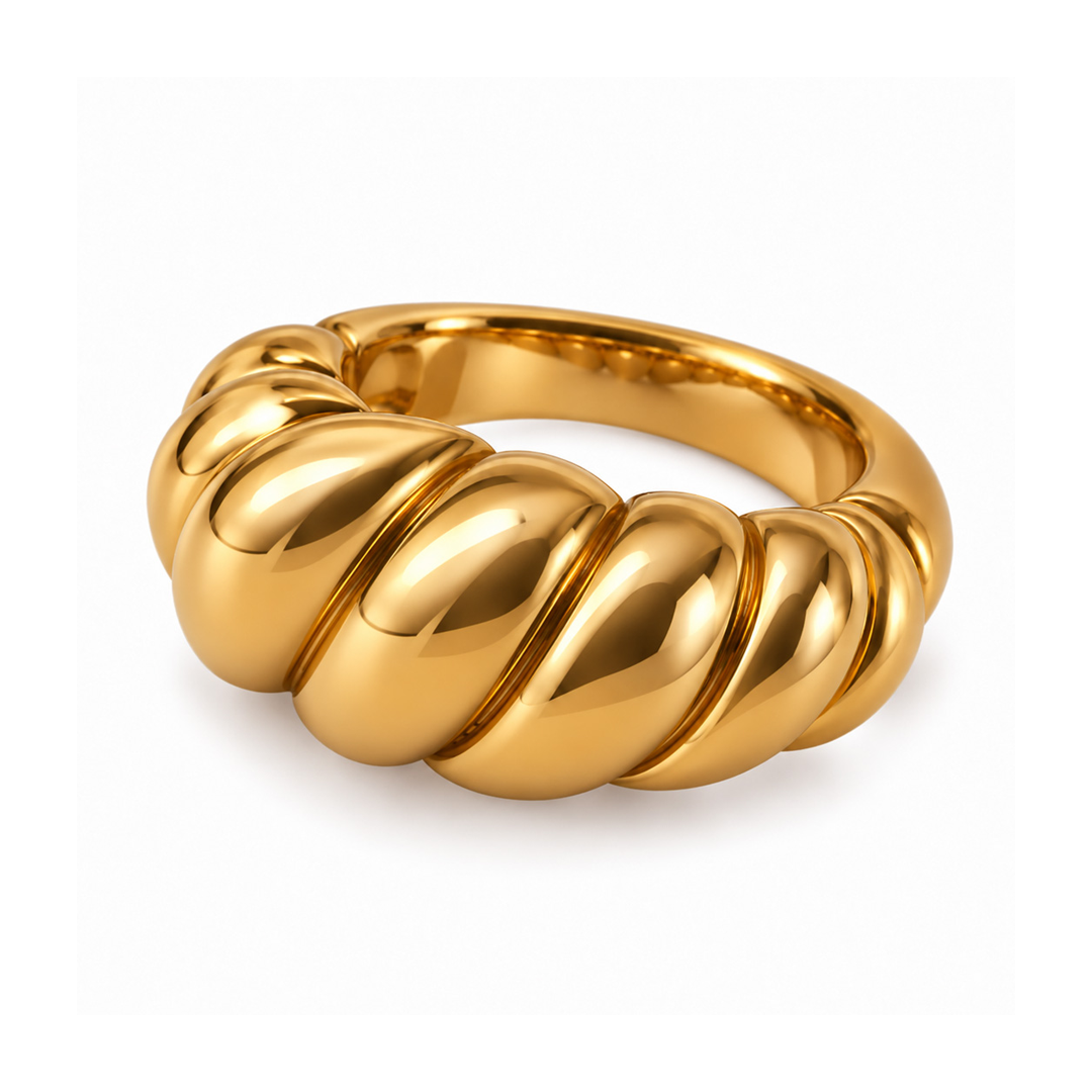Croissant Dome Ring