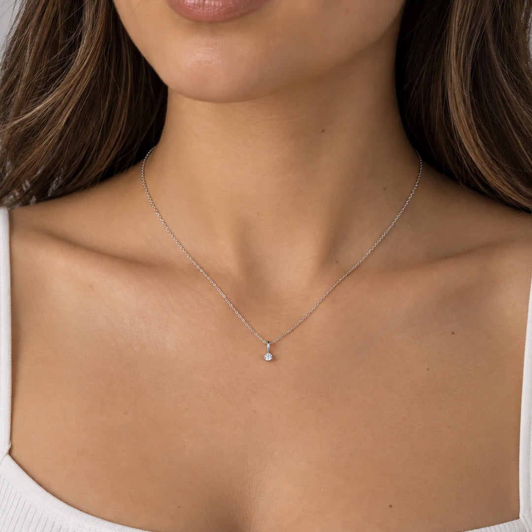 Dainty Minimalistic Birthstone Necklace