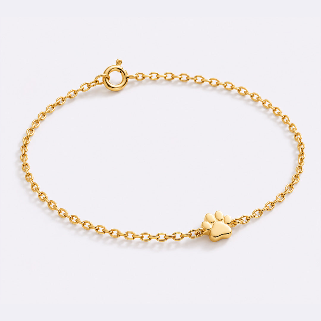 Dainty Pawprint Bracelet