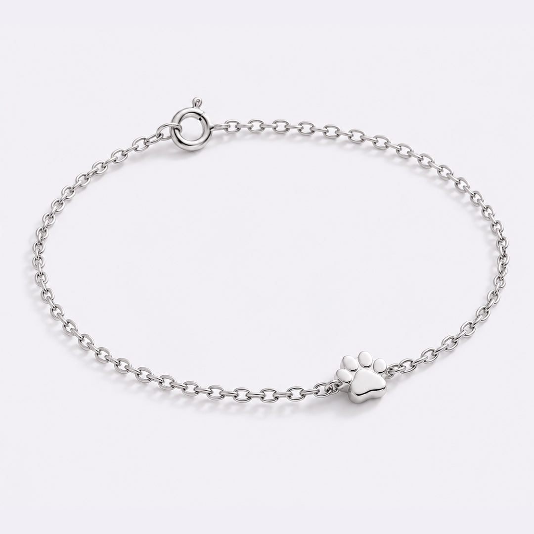 Dainty Pawprint Bracelet