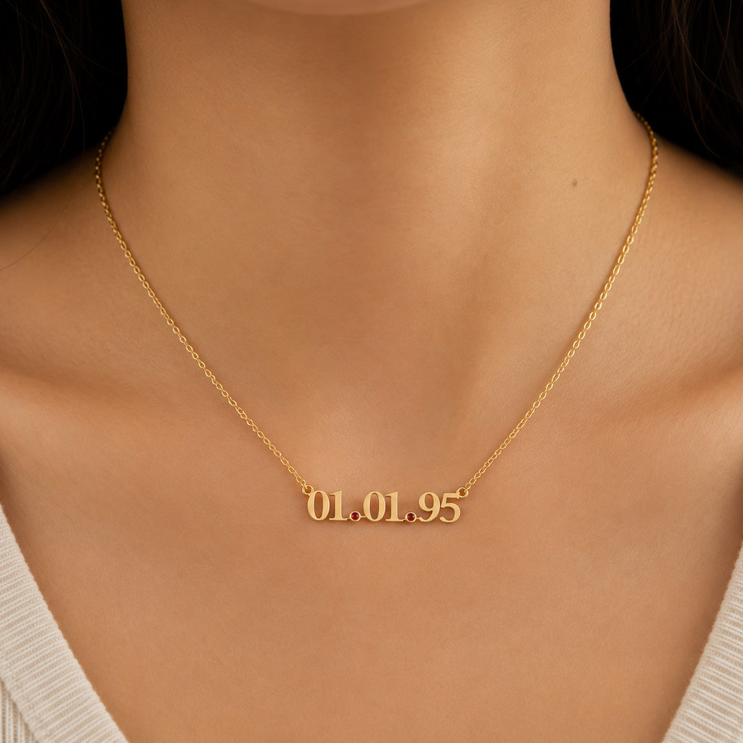 Milestone Birthstone Necklace