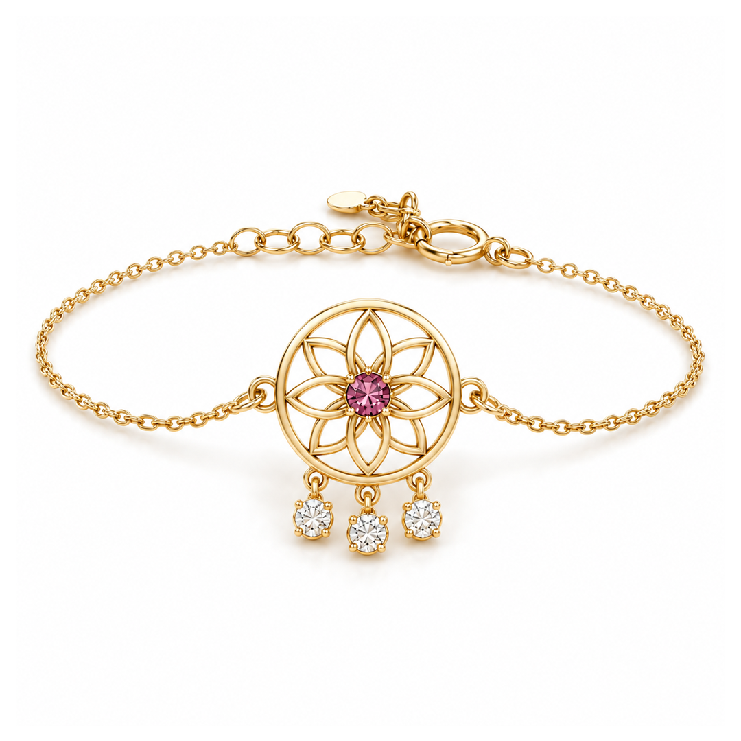Dream Catcher Birthstone Bracelet