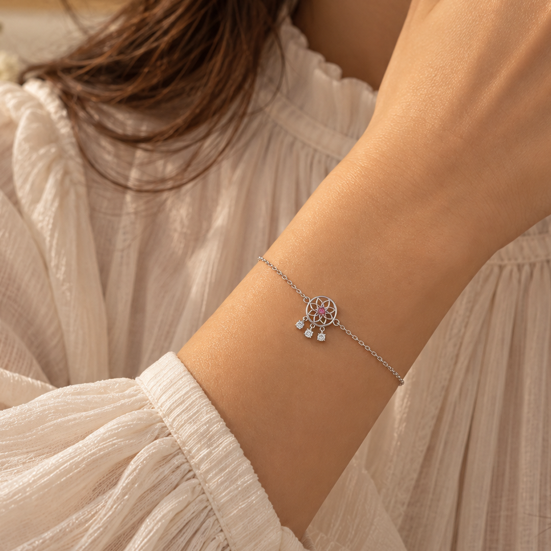 Dream Catcher Birthstone Bracelet