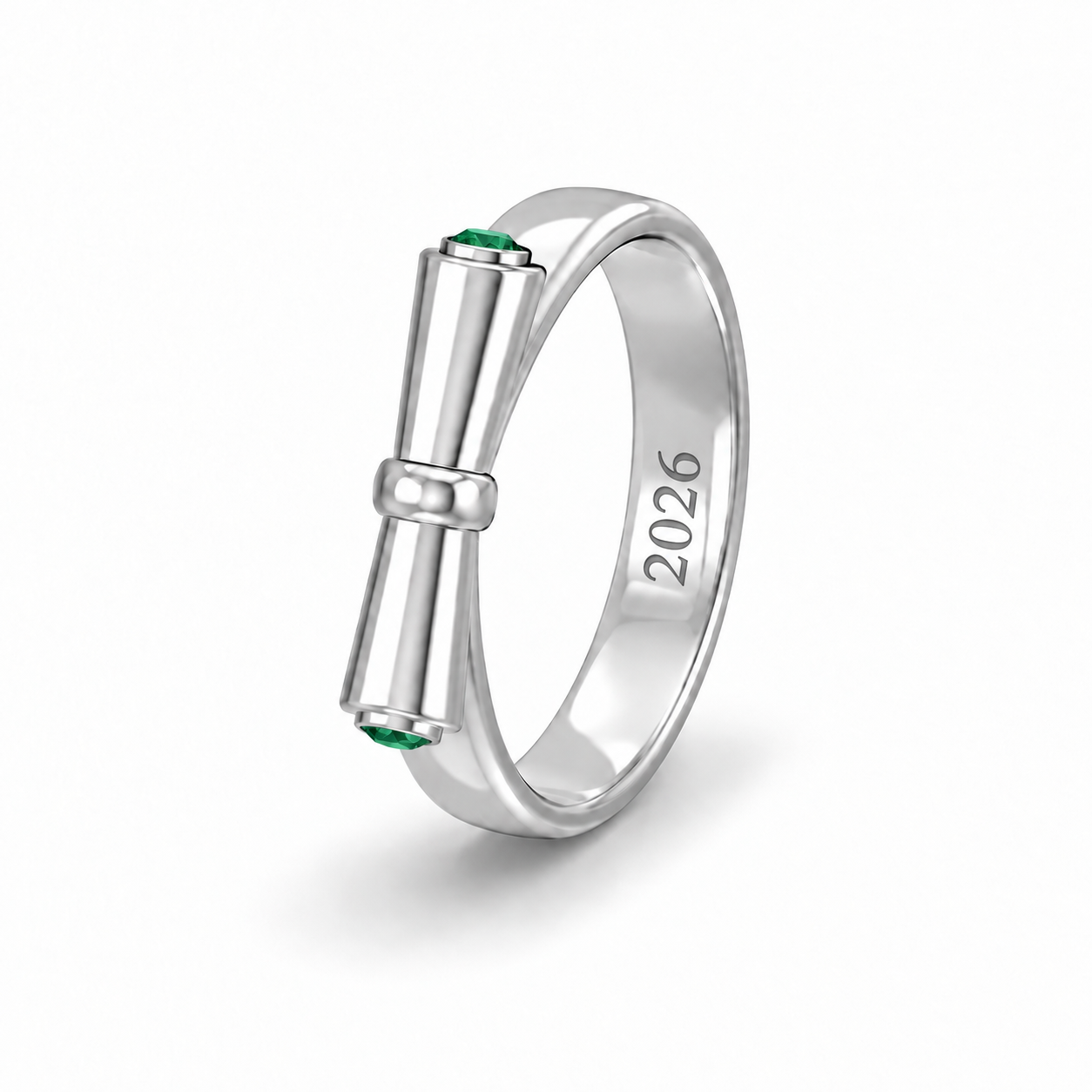 Engravable Graduation Scroll Ring