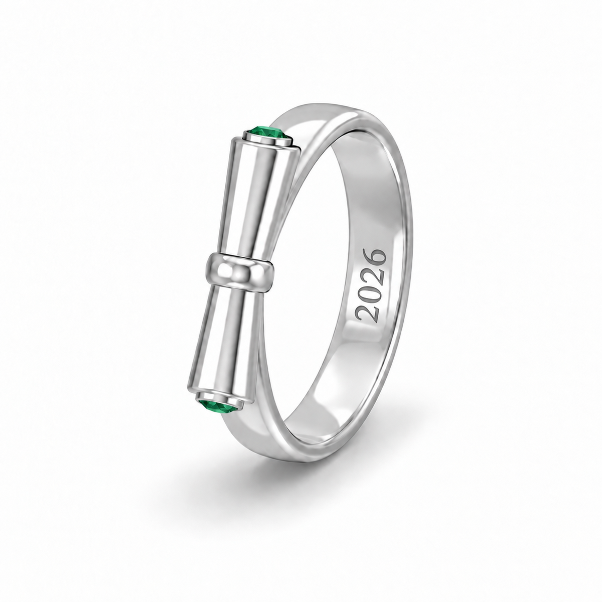 Engravable Graduation Scroll Ring