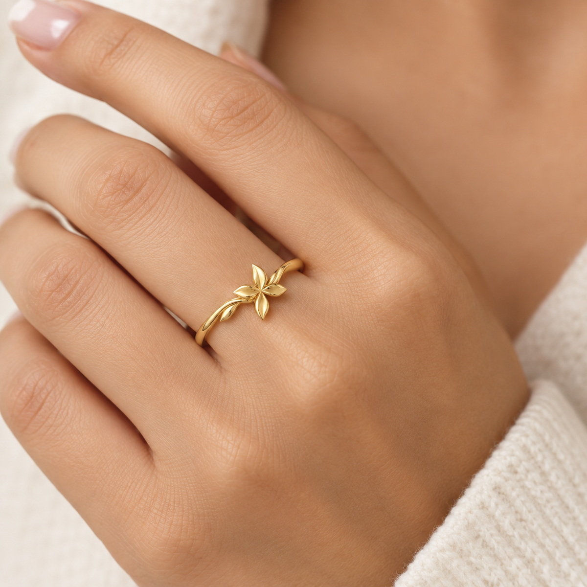 Stacking Flower Ring