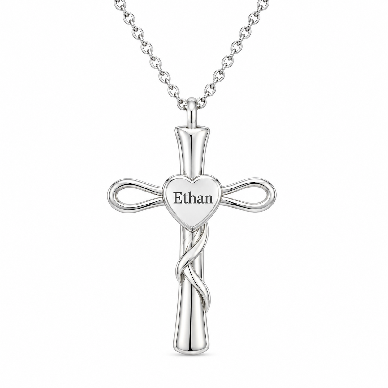 Engravable Cross Necklace