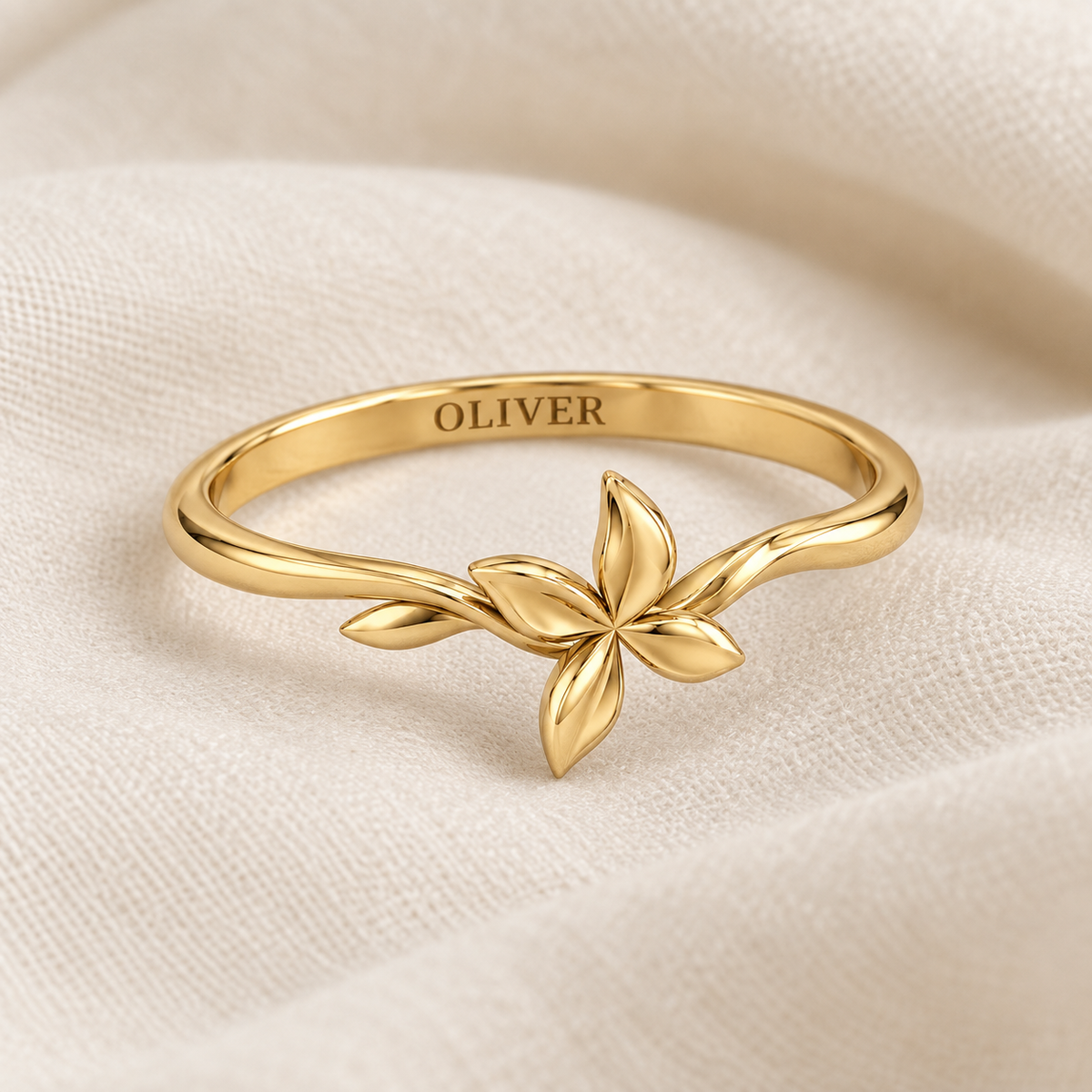 Stacking Flower Ring
