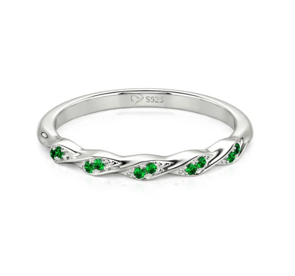 Eternal Twist Birthstone Band Ring