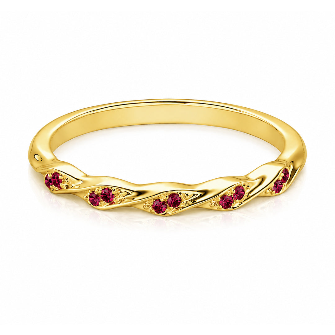 Eternal Twist Birthstone Band Ring