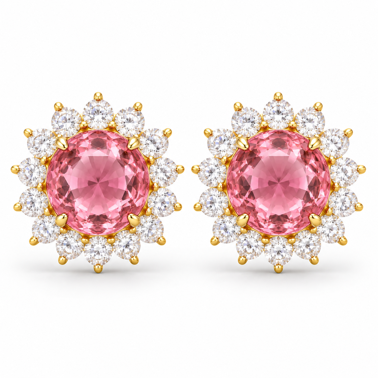 Flower Birthstone Earring