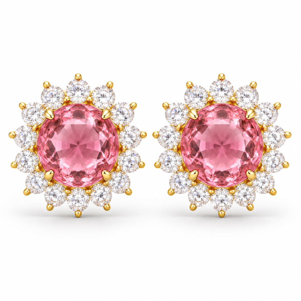 Flower Birthstone Earring