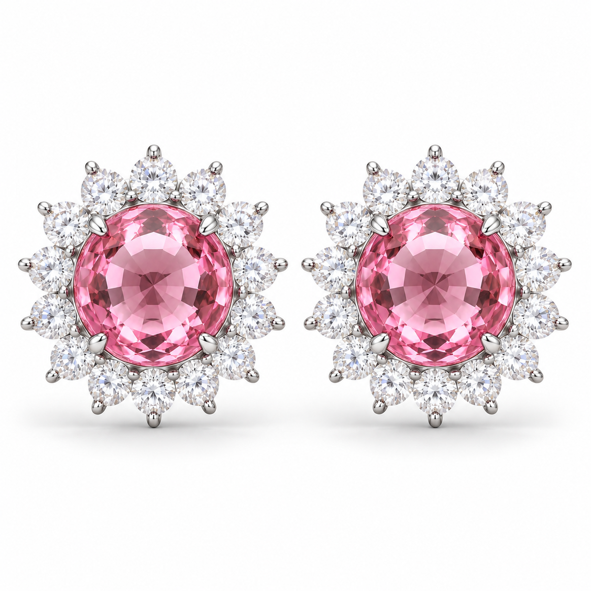 Flower Birthstone Earring