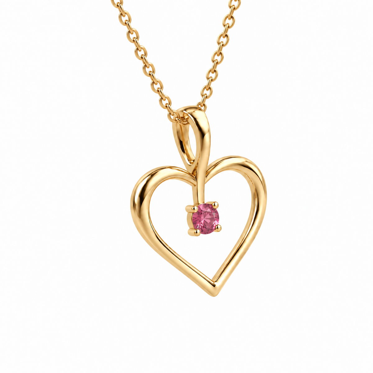 Forever Yours Love Birthstone Necklace