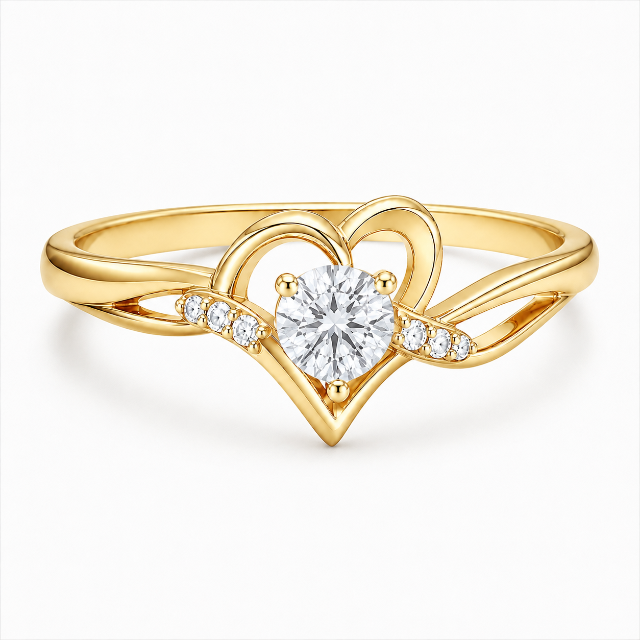 Heart Hold Birthstone Ring