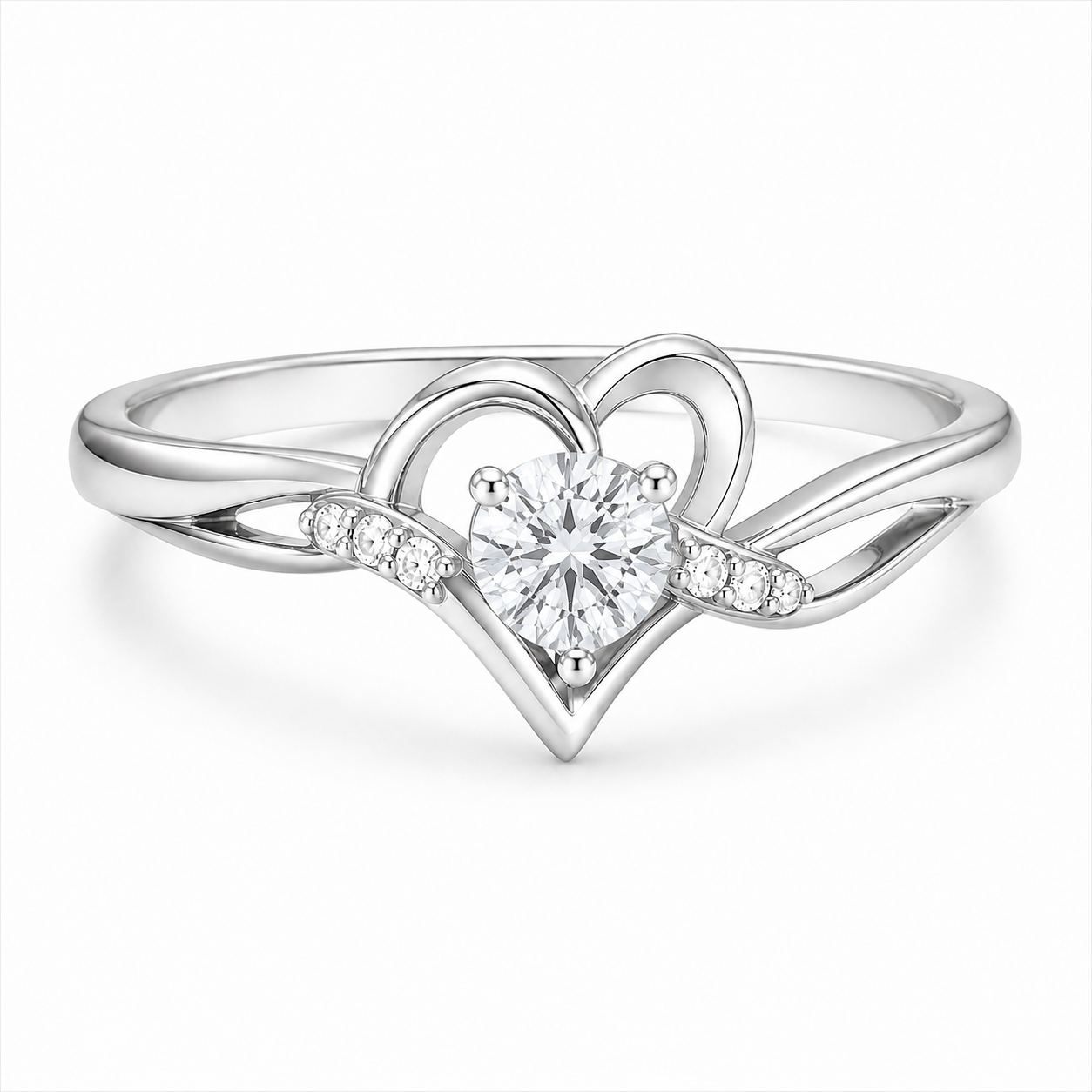Heart Hold Birthstone Ring