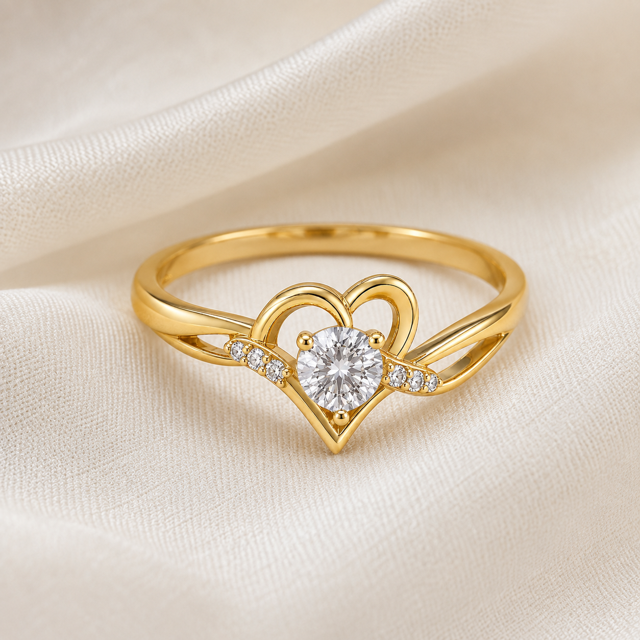 Heart Hold Birthstone Ring