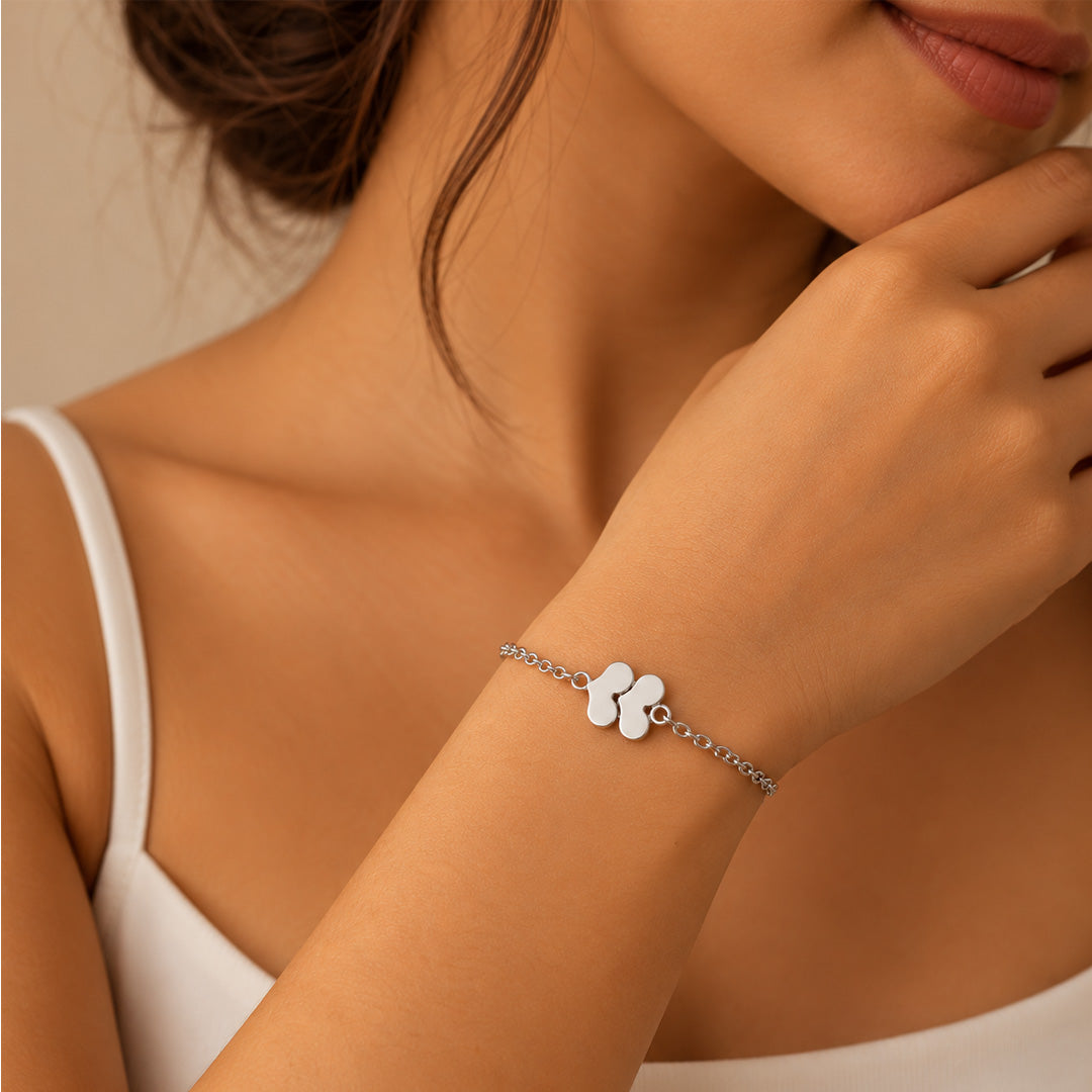 Heart Sterling Silver Bracelet