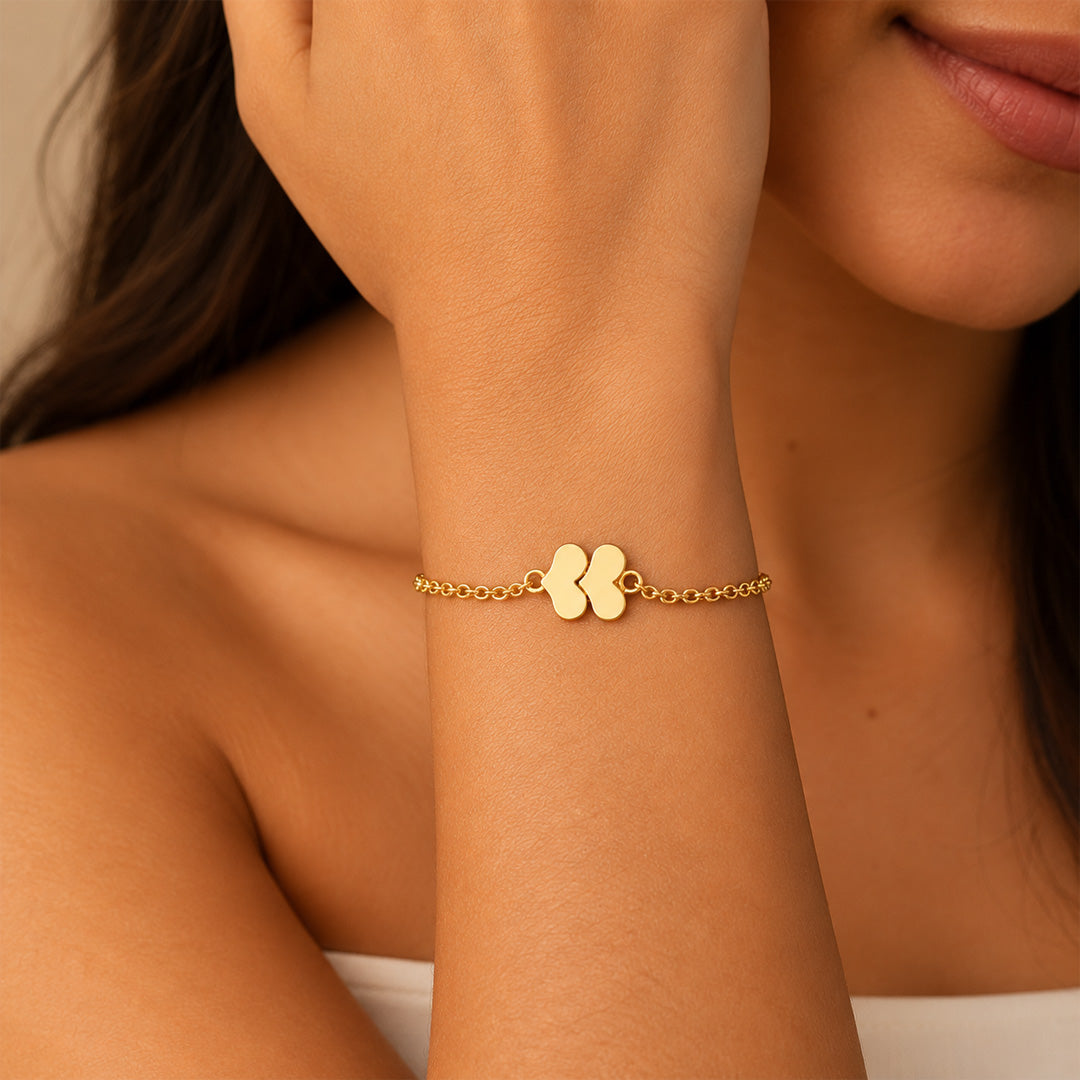 Heart Sterling Silver Bracelet