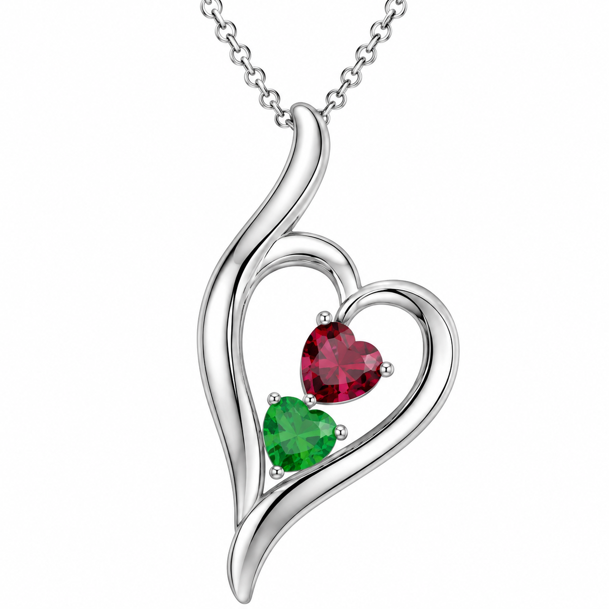 Heartstone In Heart Pendant