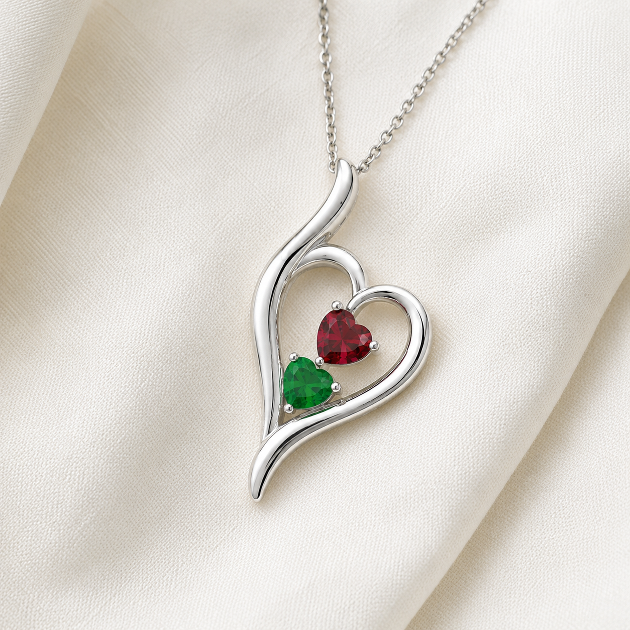Heartstone In Heart Pendant