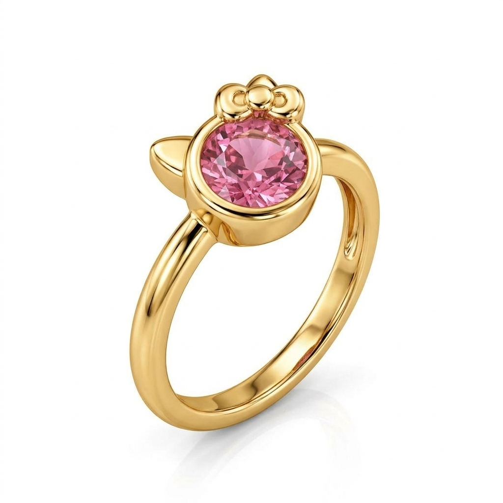 Hello Kitty Birthstone Ring