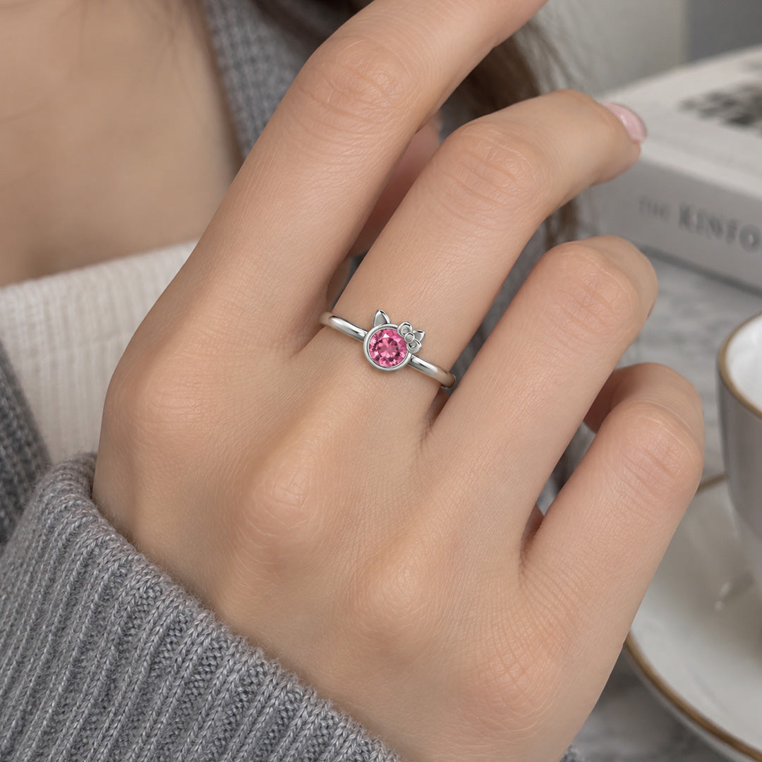 Hello Kitty Birthstone Ring