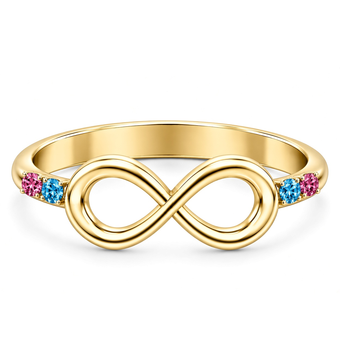 Infinity Birthstone Ring