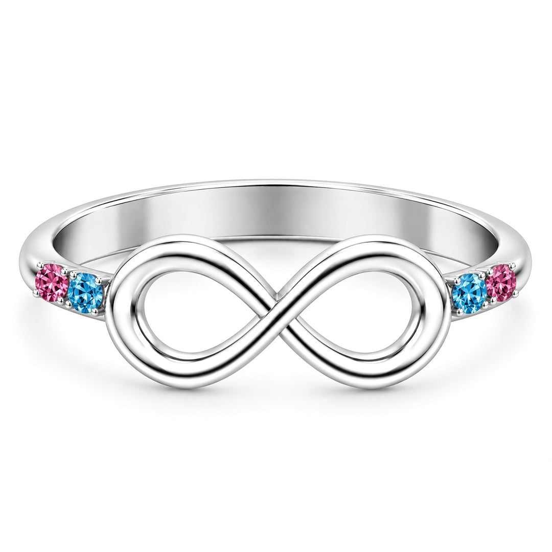 Infinity Birthstone Ring
