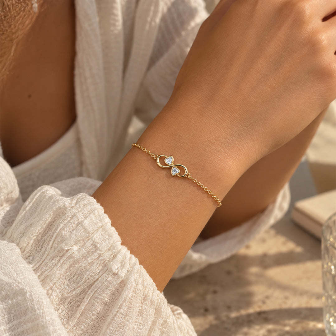 Infinity Love Birthstone Bracelet