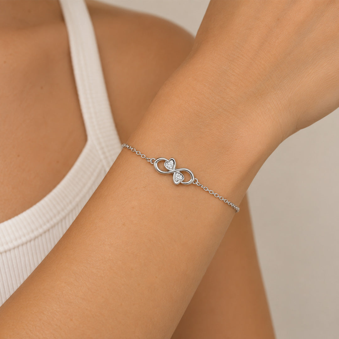 Infinity Love Birthstone Bracelet