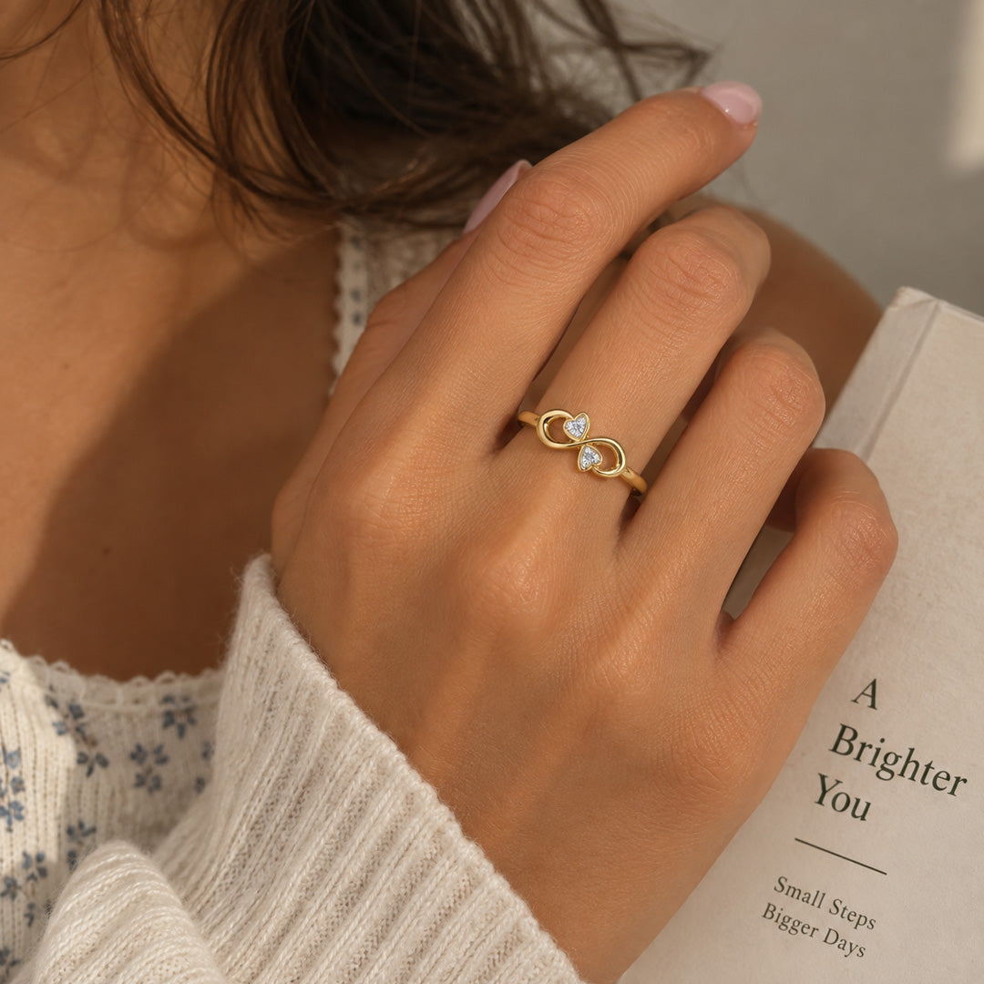 Infinity Love Birthstone Ring