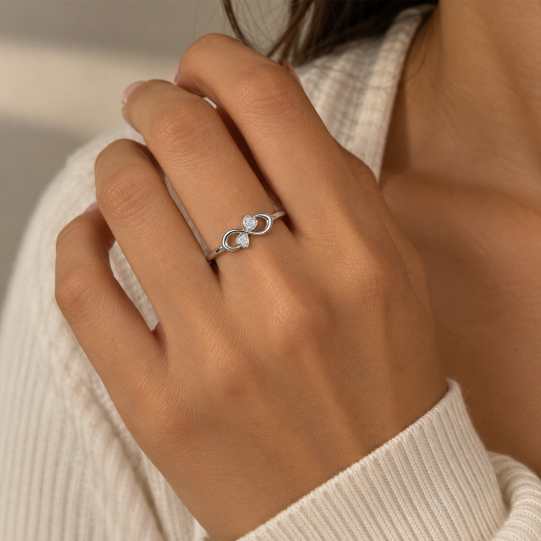 Infinity Love Birthstone Ring