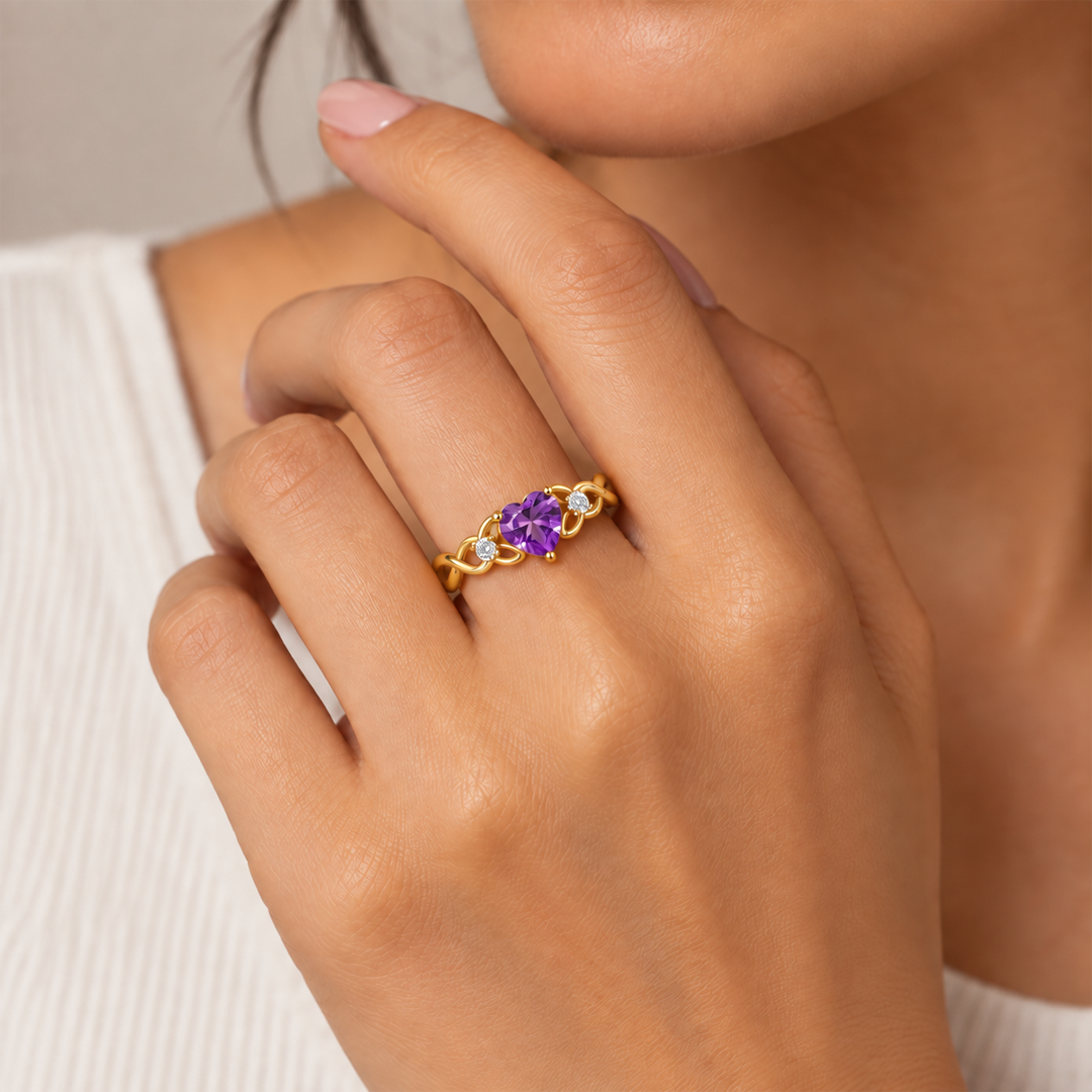 Infinity Love Heart Ring