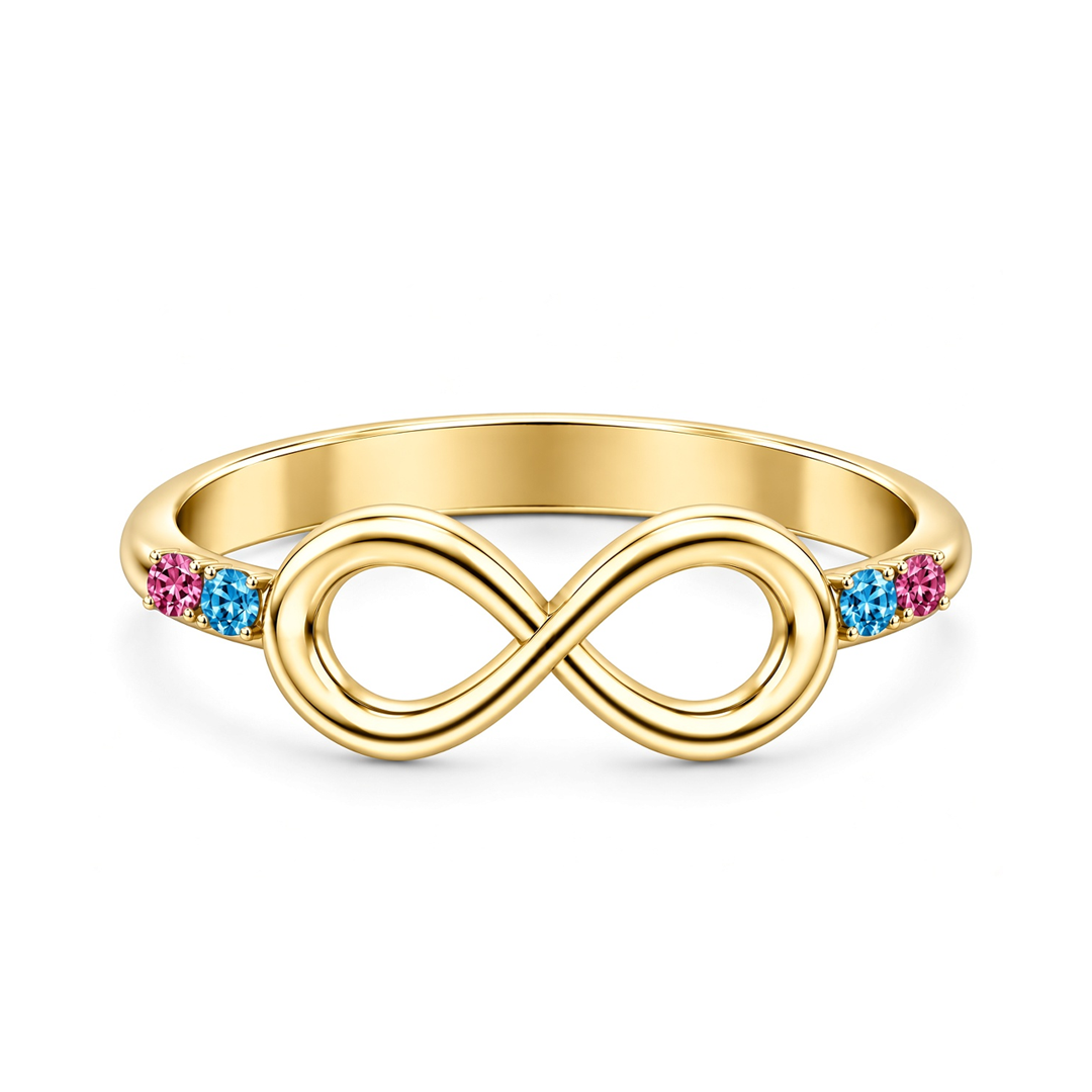 Infinity Birthstone Ring