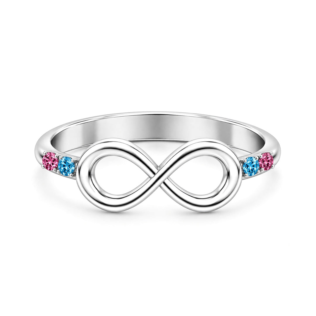 Infinity Birthstone Ring
