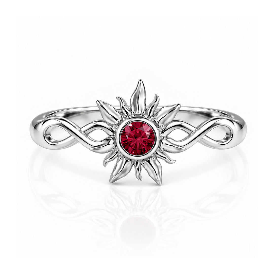 Infinity Sunshine Birthstone Ring