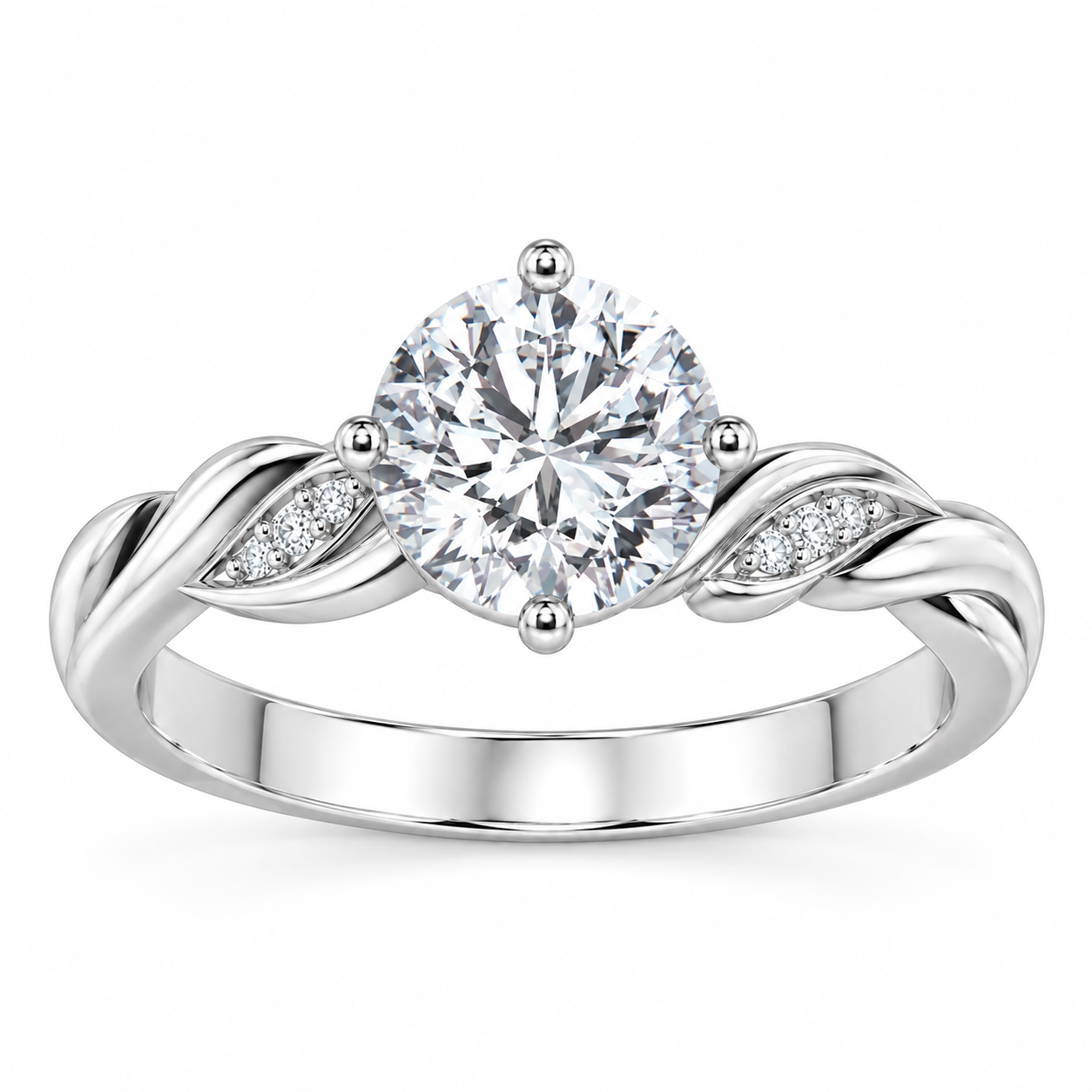 Laurel Crown Ring with Birthstone